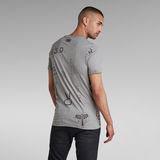 G-STAR Outlet Graphics Allover Slim T-Shirt Multi color