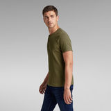 G-STAR Outlet Granddad Slim T-Shirt Green