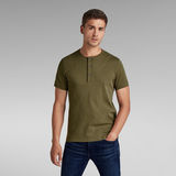 G-STAR Outlet Granddad Slim T-Shirt Green
