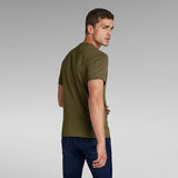G-STAR Outlet Granddad Slim T-Shirt Green