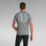 G-STAR Outlet Camiseta Stitch & Graphic Slim Gris