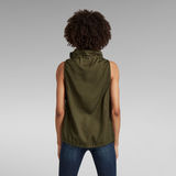 G-STAR Outlet Sleeveless mock neck top Green