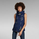 G-STAR Outlet Sleeveless Mock Neck Top Multi color