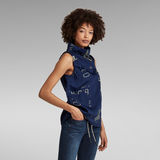 G-STAR Outlet Sleeveless Mock Neck Top Multi color