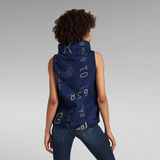 G-STAR Outlet Sleeveless Mock Neck Top Multi color