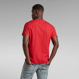 G-STAR Outlet Flock Hamburger Logo T-Shirt Red