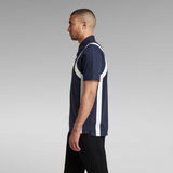 G-STAR Outlet Printed Stripe Polo Dark blue