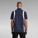 G-STAR Outlet Printed Stripe Polo Dark blue