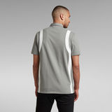 G-STAR Outlet Printed Stripe Polo Grey