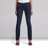 G-STAR Outlet Midge Saddle Straight Jeans Dark blue