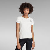 G-STAR Outlet Camiseta Front Stitch Blanco