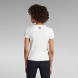 G-STAR Outlet Camiseta Front Stitch Blanco