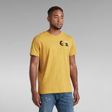 G-STAR Outlet Back Graphic T-Shirt Yellow