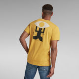 G-STAR Outlet Back Graphic T-Shirt Yellow