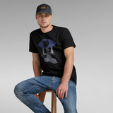 G-STAR Outlet Canoe Colorblock T-Shirt Black