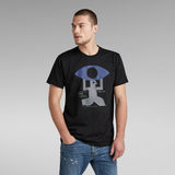 G-STAR Outlet Canoe Colorblock T-Shirt Black
