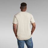 G-STAR Outlet Baseball Collar Tee Beige