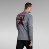 G-STAR Outlet Back Graphic T-Shirt Grey