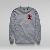G-STAR Outlet Back Graphic T-Shirt Grey