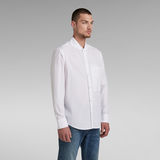G-STAR Outlet Bomber collar regular shirt l\s White
