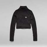 G-STAR Outlet Foxy Cropped Slim Top Black