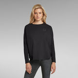 G-STAR Outlet Woven Mix Loose Top Black