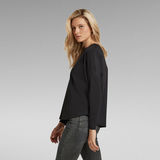G-STAR Outlet Woven Mix Loose Top Black