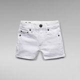 G-STAR Outlet Girls 3301 Skinny Shorts White
