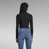 G-STAR Outlet Foxy Cropped Slim Top Black