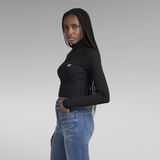 G-STAR Outlet Foxy Cropped Slim Top Black