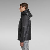 G-STAR Outlet Quilted Hooded Puffer Jacket Black