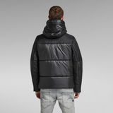 G-STAR Outlet Quilted Hooded Puffer Jacket Black