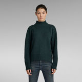 G-STAR Outlet Structure Mock Knitted Sweater Grey