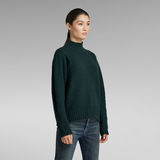 G-STAR Outlet Structure Mock Knitted Sweater Grey