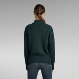 G-STAR Outlet Structure Mock Knitted Sweater Grey