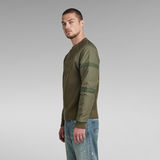 G-STAR Outlet Woven Mix Knitted Sweater Green