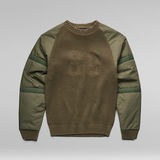 G-STAR Outlet Woven Mix Knitted Sweater Green
