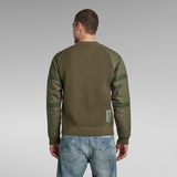 G-STAR Outlet Woven Mix Knitted Sweater Green
