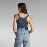 G-STAR Outlet Slim Rib Tank Top Medium blue