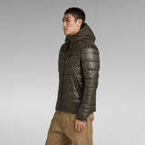 G-STAR Outlet Attacc Quilted Hooded Jacket Green