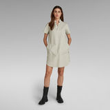 G-STAR Outlet Millery V neck shirt dress ss Grey