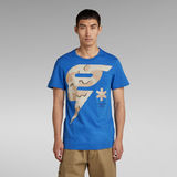 G-STAR Outlet Graphic 13 T-Shirt Medium blue