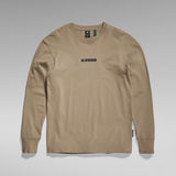 G-STAR Outlet RAW Back Graphic Boxy T-Shirt Beige