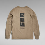 G-STAR Outlet RAW Back Graphic Boxy T-Shirt Beige