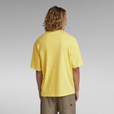 G-STAR Outlet Boxy Base Garment Dyed T-Shirt Yellow