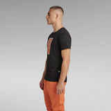 G-STAR Outlet Camiseta Boxed High Density Graphic Negro