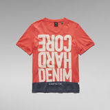 G-STAR Outlet Hard Core Denim Color Block T-Shirt Multi color
