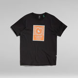G-STAR Outlet Camiseta Boxed High Density Graphic Negro