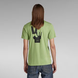 G-STAR Outlet Hand Back Graphic Slim T-Shirt Green