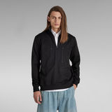 G-STAR Outlet Lightweight Half Zip Sweater Black